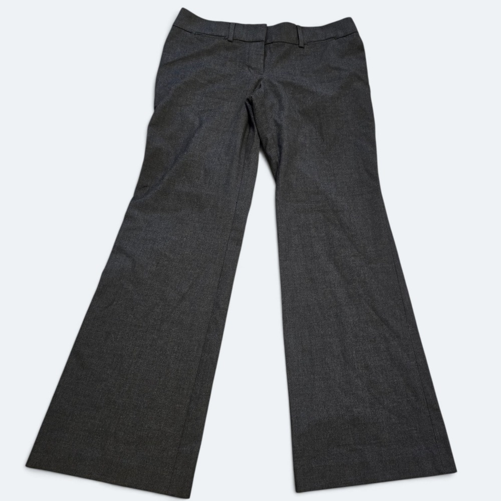 Ann Taylor LOFT Petites Womens Size 4P Gray Wide Leg Dress Pants Trousers
